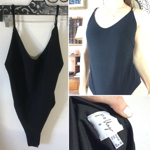 Polly Basic Black Leotard - Picture 1 of 9